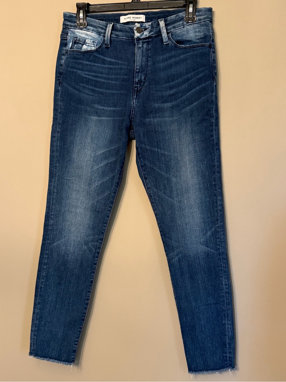 Flying Monkey Platinum Cropped Skinny Jeans